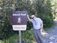 July 2004 Mike at the end of Portage Pass...