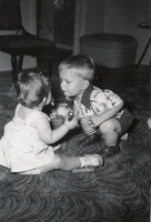 Mike with his first girlfriend